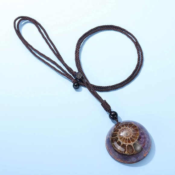 New Top Plaza 7 Chakra Natural Healing Crystal Stone Pendant Necklace Adjustable - Picture 3 of 7